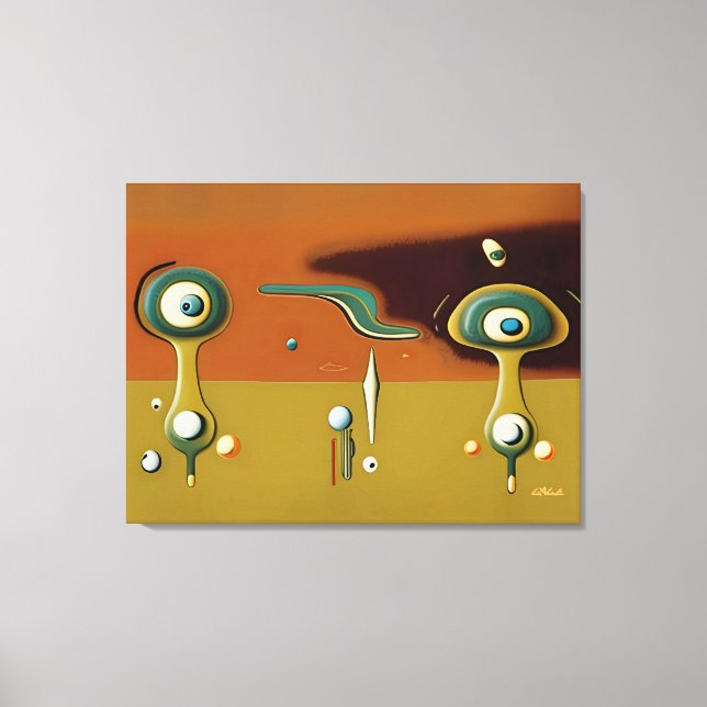 UFO-Landeplatz Leinwanddruck (Vorderseite)