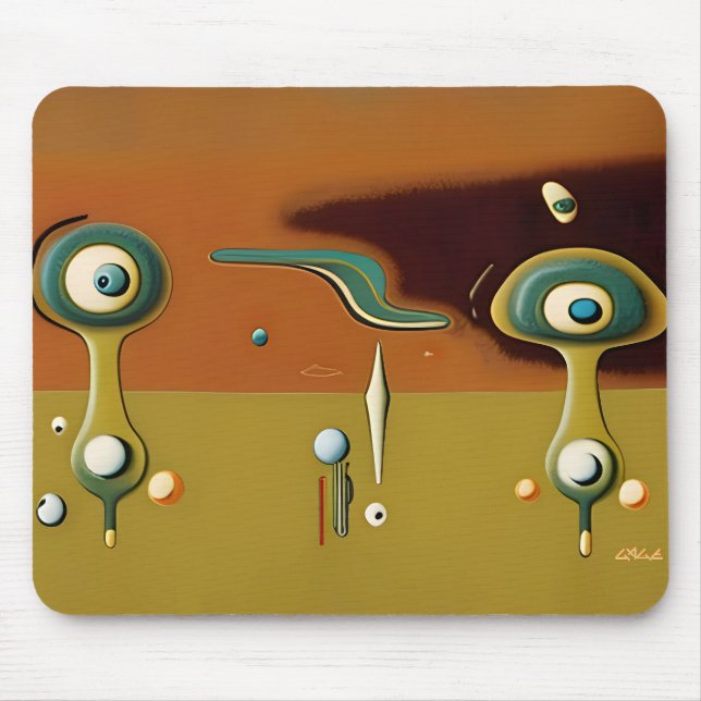 UFO-Landeplatz Mousepad (Vorne)