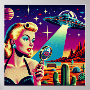 UFO-Landungstasche Poster