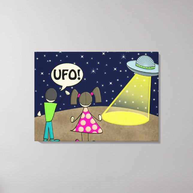 UFO LEINWANDDRUCK (Vorderseite)