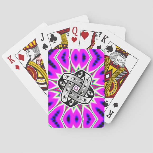 UFO Lila Star Classic Spielkarten (Rückseite)