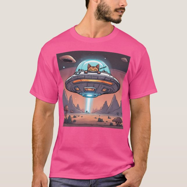 Ufo Meaow T-Shirt (Vorderseite)
