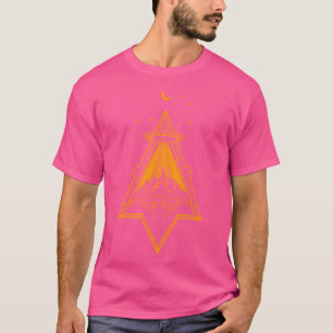 Ufo Minimalistisches Raumschiff Retro Vintages Ber T-Shirt