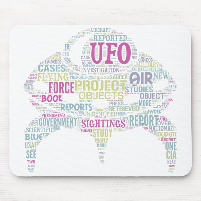 UFO Mousepad horizontal (Vorne)