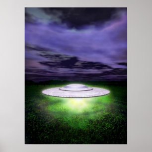 UFO-Nachtlandung Poster