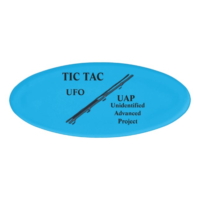 UFO NAMENSCHILD (Vorderseite)