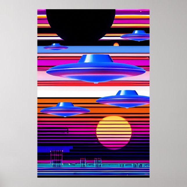UFO Nostalgie Poster (Vorne)