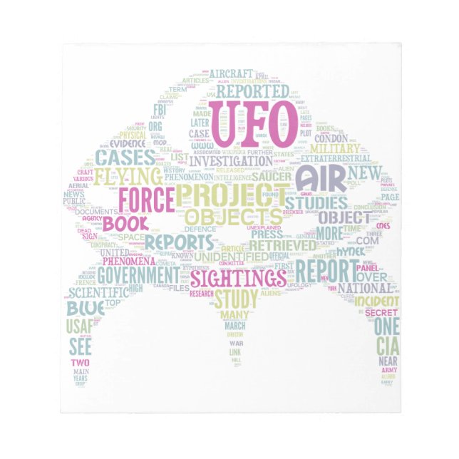UFO Notepad Notizblock (Vorderseite)