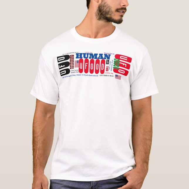 UFO OD HUMAN Men's Basic T - Shirt (Vorderseite)