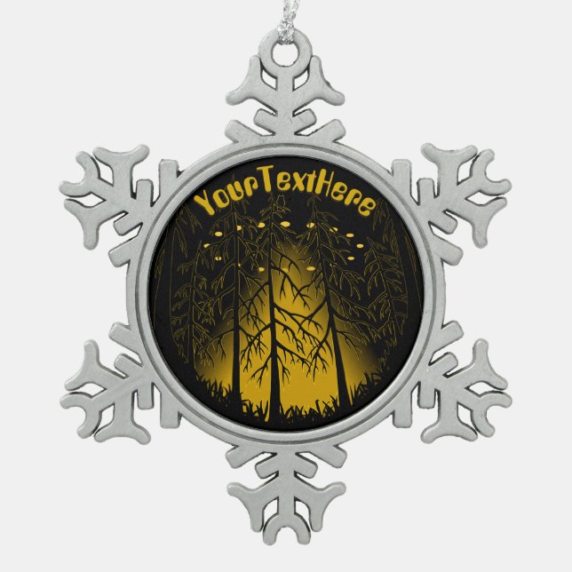 UFO Ornament Extraterreste Weihnachtsspaziergang (Vorderseite)