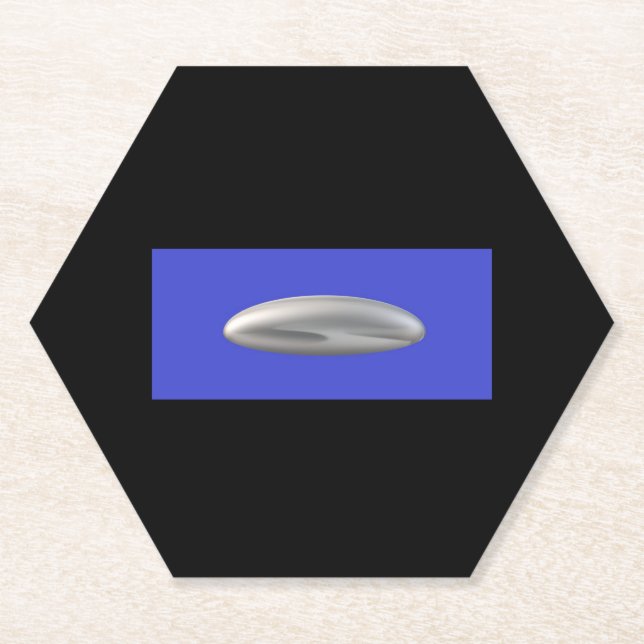 UFO-Partyartikel Untersetzer (Vorderseite)