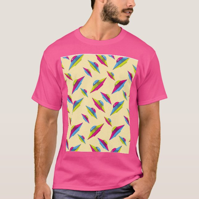 Ufo Pattern T-Shirt (Vorderseite)
