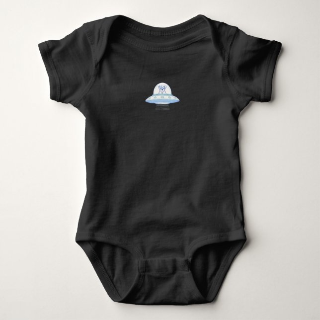 UFO PETS BABY STRAMPLER (Vorderseite)