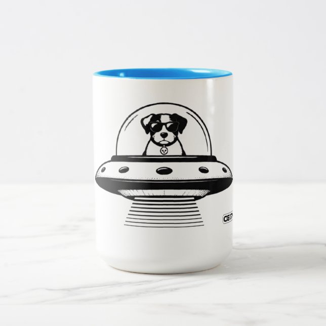 UFO PETS ZWEIFARBIGE TASSE (Mittel)