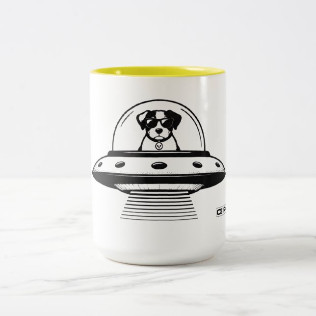 UFO PETS ZWEIFARBIGE TASSE (Mittel)
