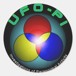 UFO-PI-Logo-Aufkleber Runder Aufkleber