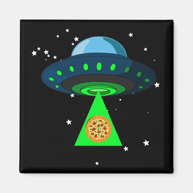UFO Pizza Pick Up Magnet (Vorne)