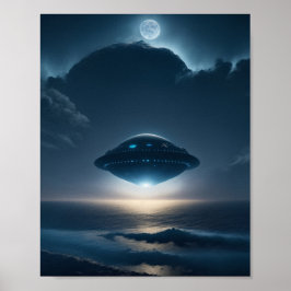 UFO Poster SCI FI Wall Alien Poster