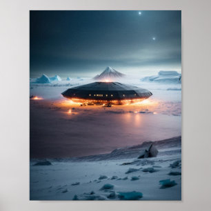 UFO Poster SCI FI Wall Alien Poster