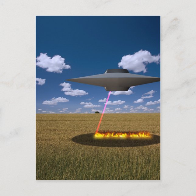 UFO POSTKARTE (Vorderseite)