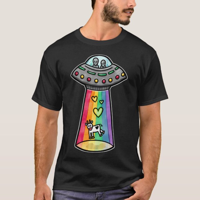 Ufo Rainbow T-Shirt (Vorderseite)