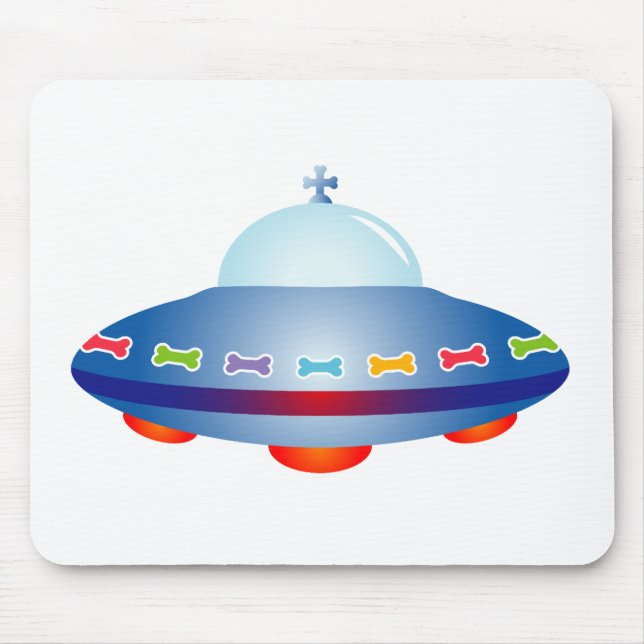 UFO-Raumschiff Mousepad (Vorne)