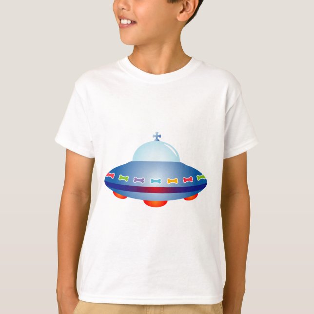 UFO-Raumschiff T-Shirt (Vorderseite)