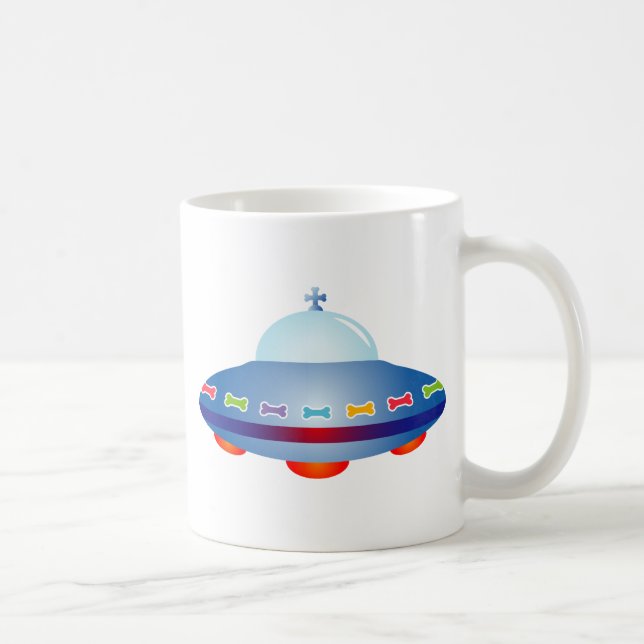 UFO Raumschiff Tasse (Rechts)
