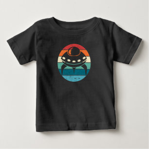 UFO Retro Sonnenuntergang T-Shirt