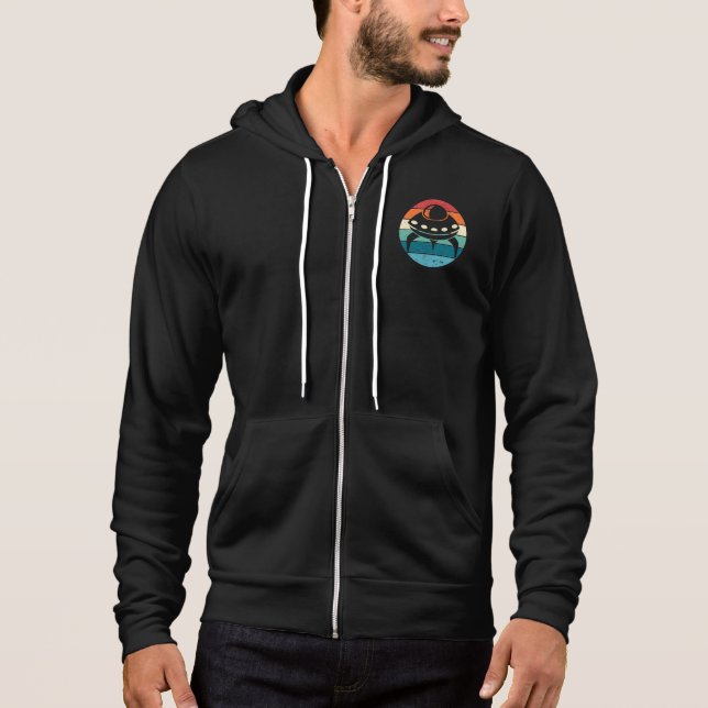 UFO Retro Sunset Hoodie (Vorderseite)