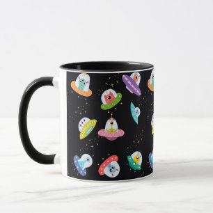 UFO-SCHIFFE MUSTER TASSE