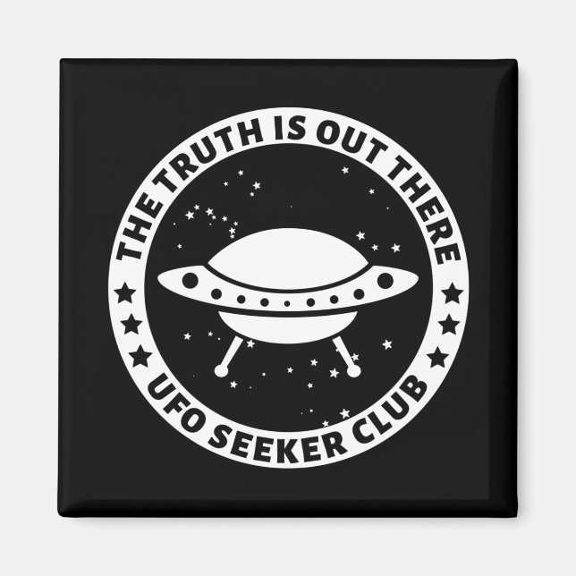 UFO Seeker Club Magnet (Vorne)