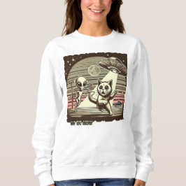 UFO Selfie bei Katzen: Vintage Invasion (Frauenhor Sweatshirt