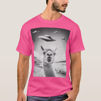 Ufo Selfie Lama T-Shirt