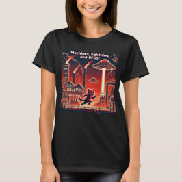 UFO Selfie: Roter Planet (Damentshirt-Pixel) T-Shirt
