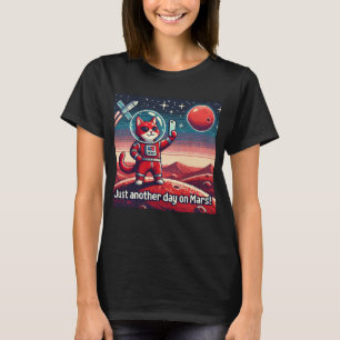 UFO Selfie: Roter Planet (ein weiterer Tag auf den T-Shirt