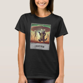 UFO Selfie: Scared Kitty (T - Shirt der Frau) #07
