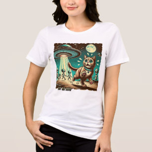 UFO Selfie: Vintage Invasion (T - Shirt der Frau)