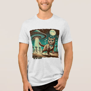 UFO Selfie: Vintage Invasion (T - Shirt der Männer