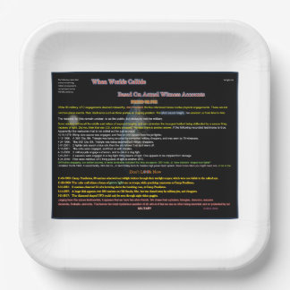 UFO-Serie: Alien und militärische Begegnungen Pappteller