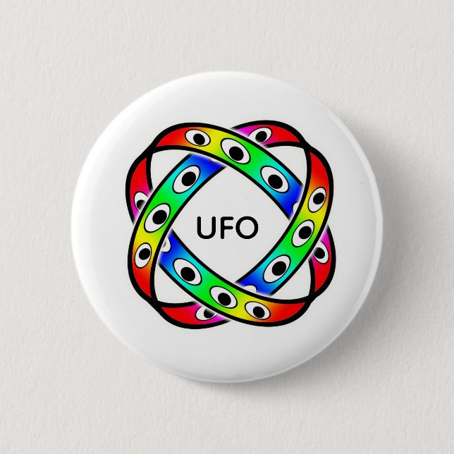 UFO (Sie können die Wörter ändern) Button (Vorderseite)