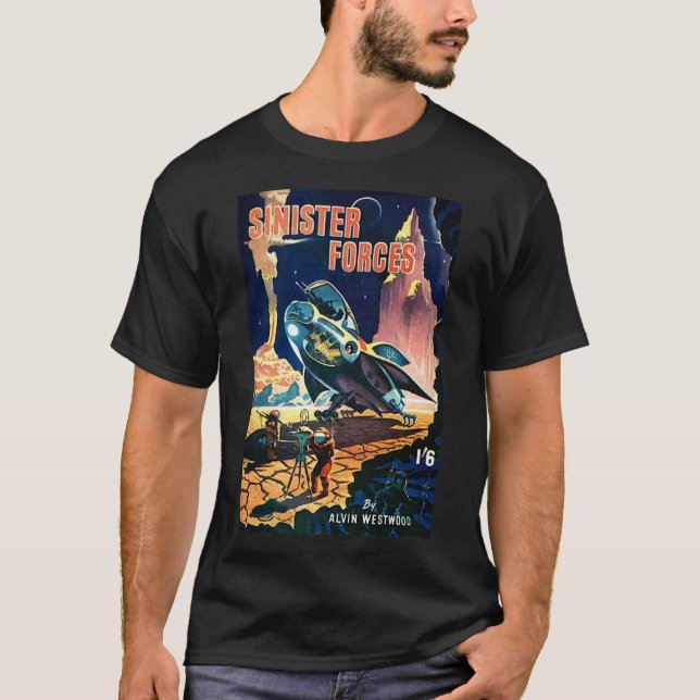 UFO SIND ECHTER MOON HOAX Basic Dark T - Shirt (Vorderseite)