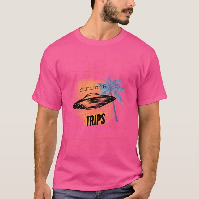 Ufo Sommerreise verfügbar T-Shirt (Vorderseite)