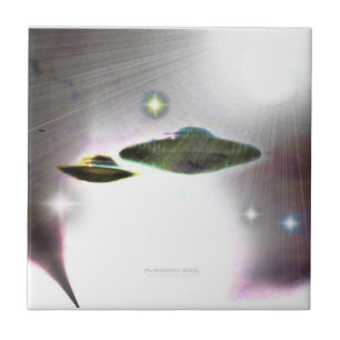 UFO-Streaks aus leichter Folie Fliese