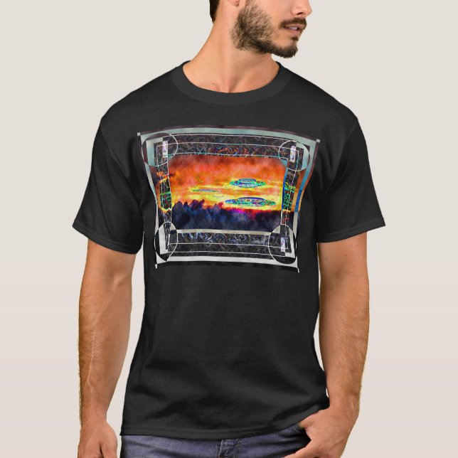 UFO Sunrise T-Shirt (Vorderseite)