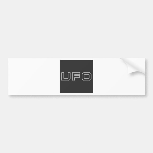 UFO-Test Autoaufkleber (Vorne)