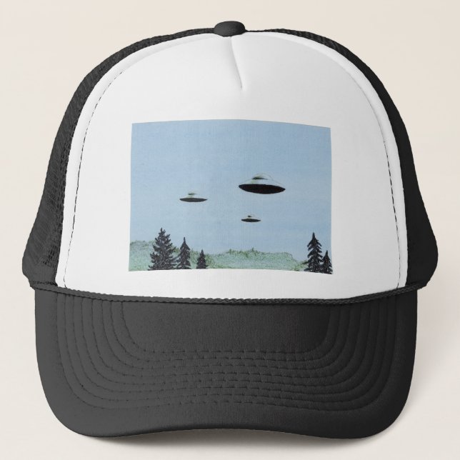 UFO Trio Truckerkappe (Vorderseite)
