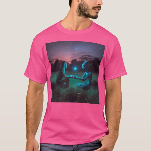 Ufo - UAP - Außerirdischen - Erste Kontaktperson - T-Shirt (Vorderseite)