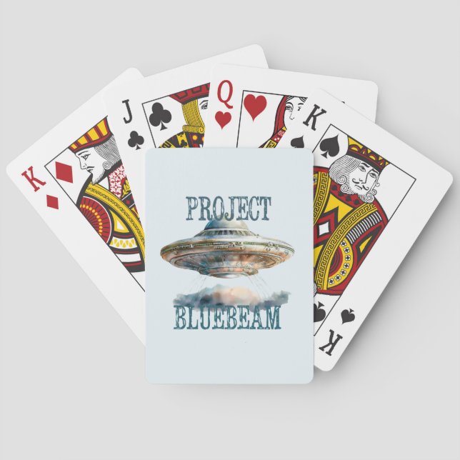 UFO Verschwörungstheorie Spielkarten (Rückseite)