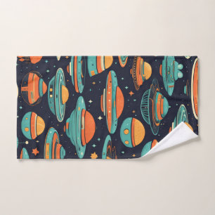 UFO Vintage Kunst Badhandtuch Set